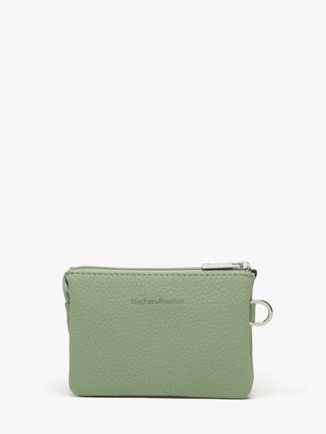 Portemonnee 2 Compartimenten Leder Nathan baume Groen original n 302N ander zicht 2